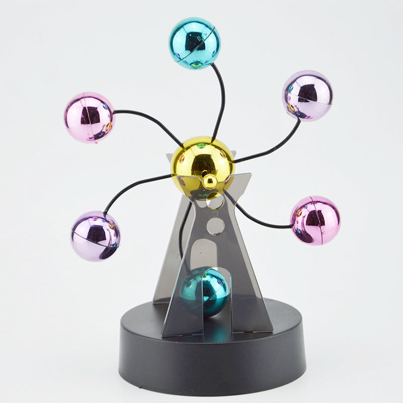 ZD381 Magnetic Swing Balance Balls Desk Toys Big Swinger Desk Science Ornament Colorful Ferris Wheel Celestial Perpetual Motion