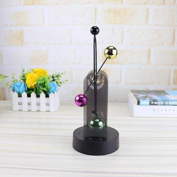 ZD412 Wholesale Home Personality Creative Ornaments Metal Swing Ball Desk Toys Astronomical Perpetual Motion Machine