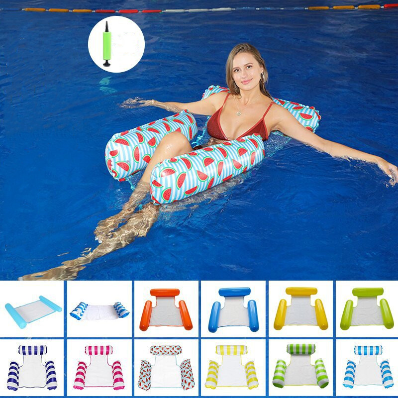 ZD477 Hot Sale Multi Purpose Inflatable Hammock Kids Adults Water Hammock Lounge Premium Swimming Pool Inflatable Floats Hammock