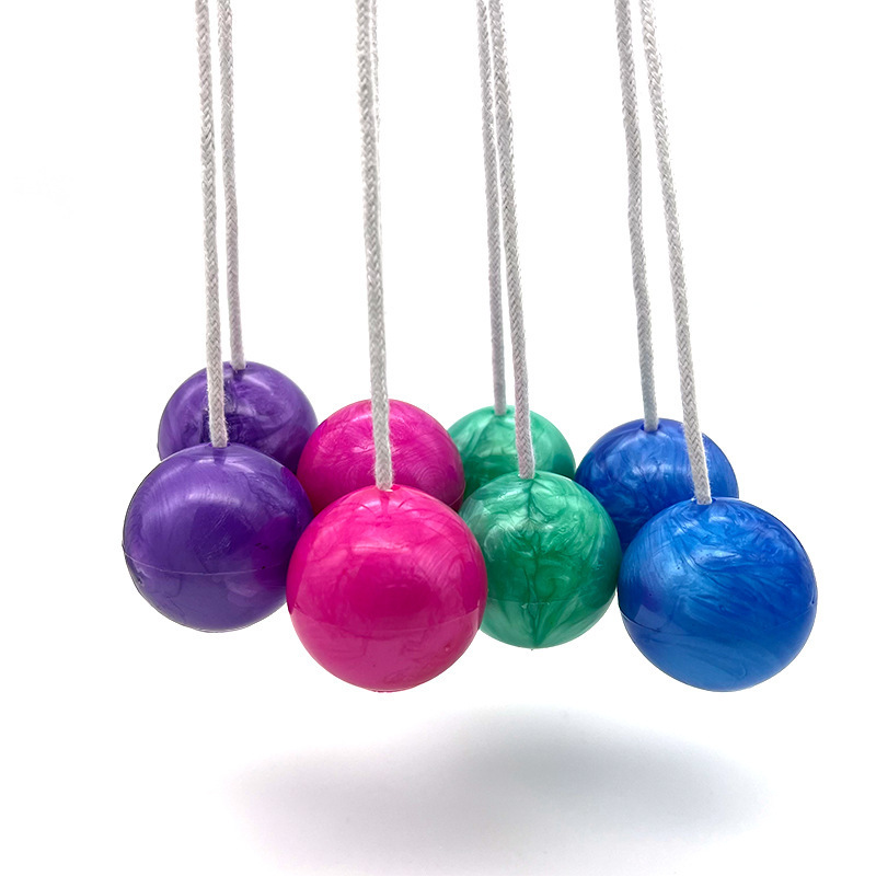 S084 Hot sell pro-clackers ball Promotional Plastic Sound Noise Maker Clacker Toy Mini Click Clack Ball