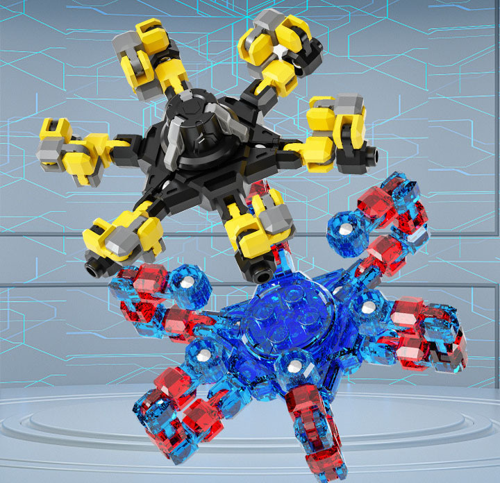 EE756 Deformation Fidget Spinner Toys Transformable Chain Mechanical Spiral Twister Fingertip Mechanical Gyro Fidget Spinner