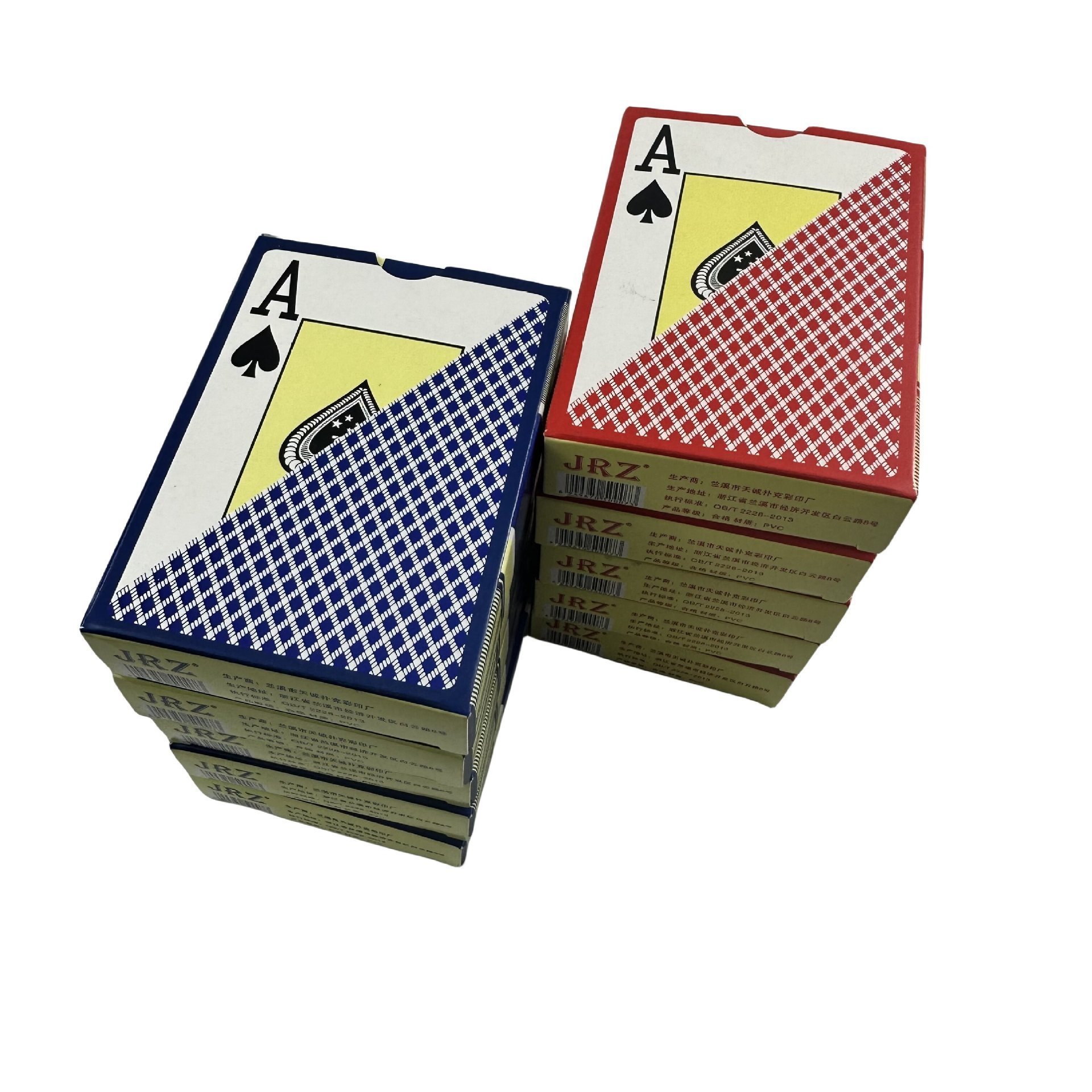 Custom Design Your Logo Paper Printed Box Plastic Pvc Custom Four 4 Corner Jumbo Index Playing Cards Poker