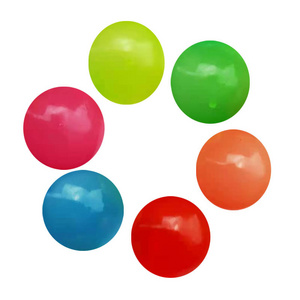 S186 Glow In The Dark Ceiling Balls TPR Soft Luminous Sticky Balls Stress Balls For Adults And Kids Stress Relief Toys Gift