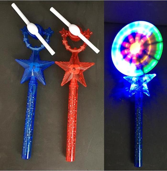 New LED Windmill Unicorn Spinner Kids Gifts Party Favor Light Up Wand Toy Halloween Led Windmill Toy Halloween  Light Up Toys