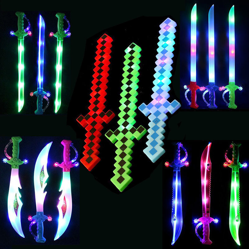 Factory Outlets Light Up Sword Flashing Sword Toy for Halloween Themed Party Christmas Party Flashing Led Toy Swords for Kids