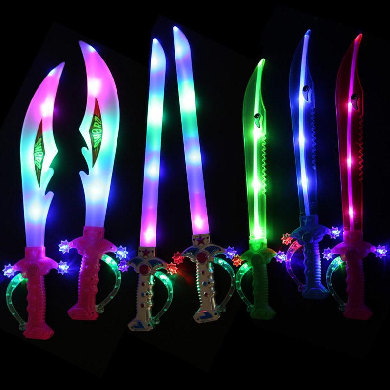 Factory Outlets Light Up Sword Flashing Sword Toy for Halloween Themed Party Christmas Party Flashing Led Toy Swords for Kids