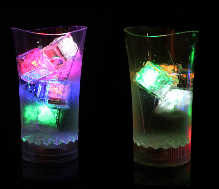 2023 New LED Ice Cubes  Water Sensitive Light Up Cubes Luminous Ice Cube for Kids Adults Party Supplies Party Glow Toys Led Toys