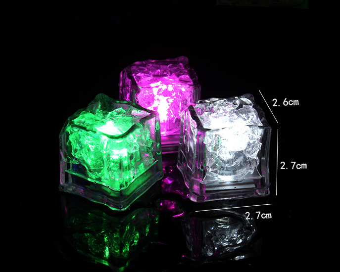 2023 New LED Ice Cubes  Water Sensitive Light Up Cubes Luminous Ice Cube for Kids Adults Party Supplies Party Glow Toys Led Toys