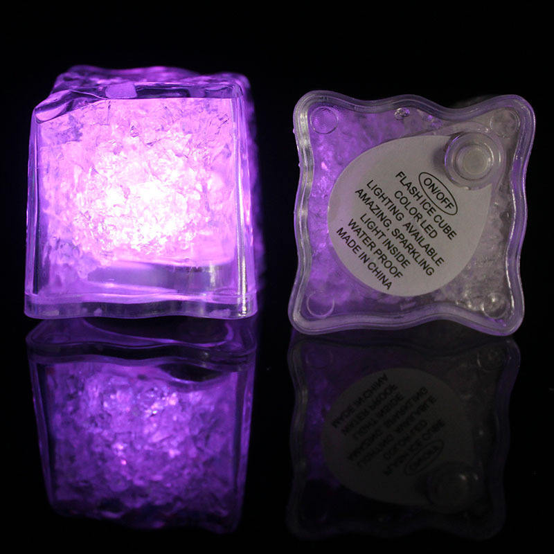 2023 New LED Ice Cubes  Water Sensitive Light Up Cubes Luminous Ice Cube for Kids Adults Party Supplies Party Glow Toys Led Toys