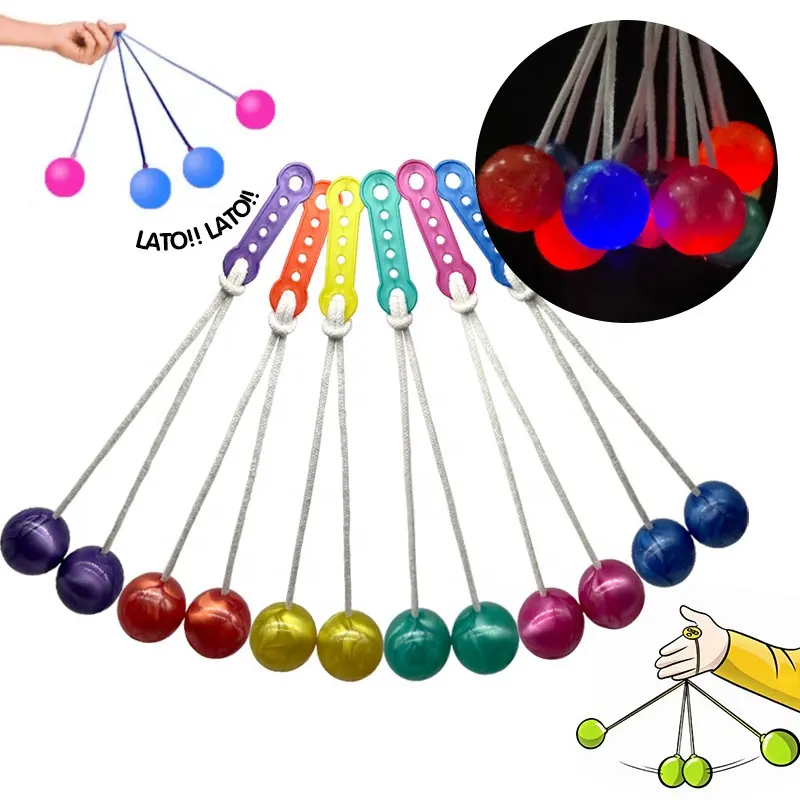 AF Factory Custom Logo Kids Sensory Toys Set Anti Stress Relief Click Clackers Balls Kids Clackers Balls Lato Lato Toys Balls