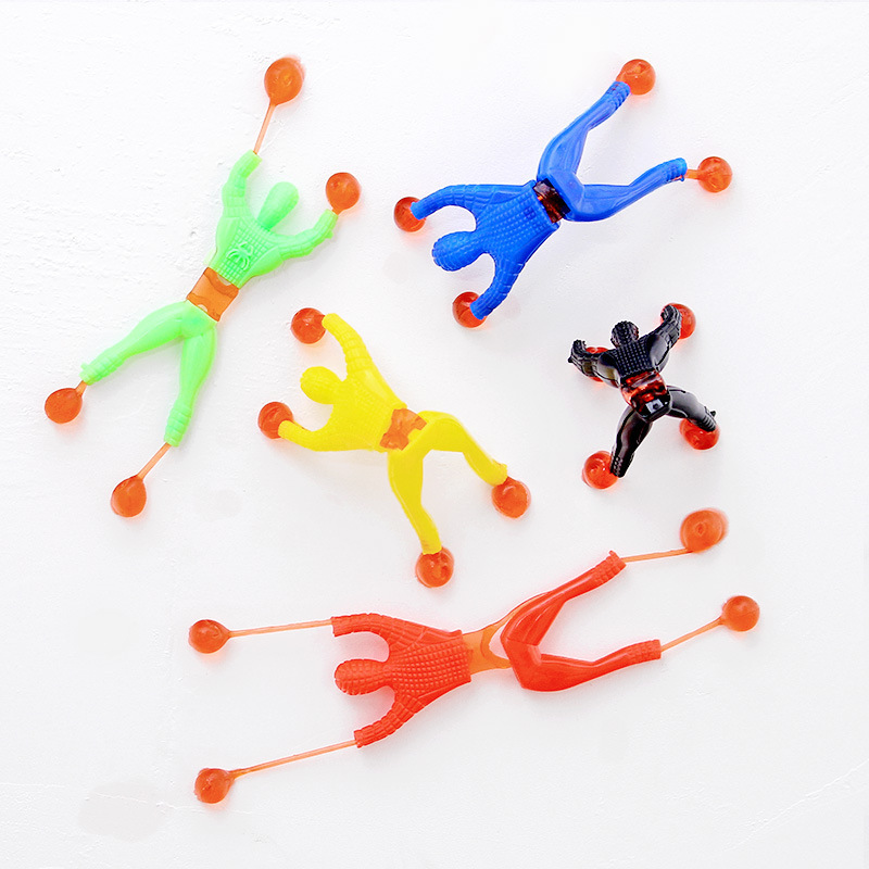 AF Hot Wholesale Funny Toys Sticky Wall Climbing Spider Men Toy for Kids Sticky Wall Climbing Men Sticky Toy for Kids