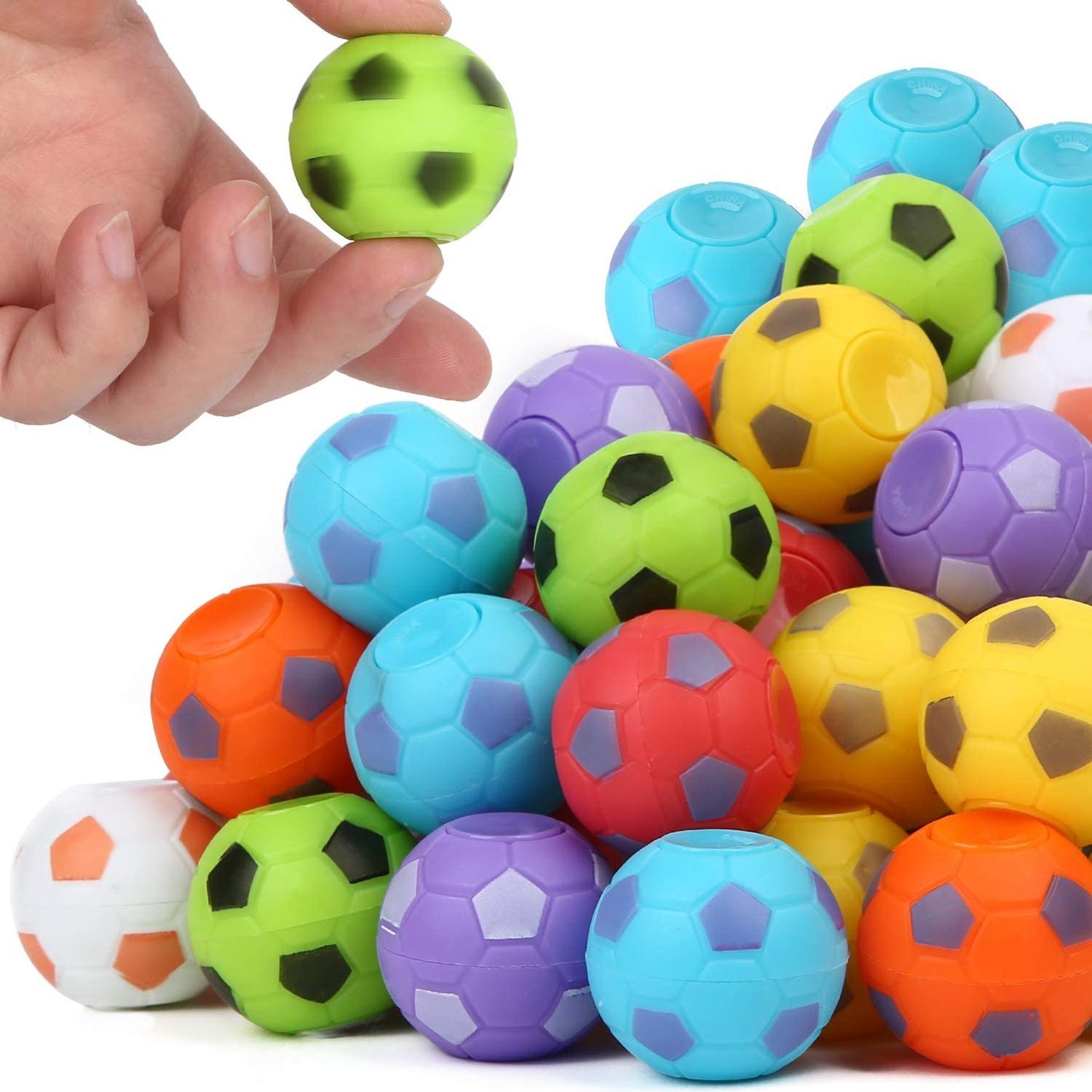 Factory Mini Soccer Party Favors Fidget Stress Ball Spinner for Kid  Handheld Desk Spinning Toy Bulk for Adults Stocking Stuffer