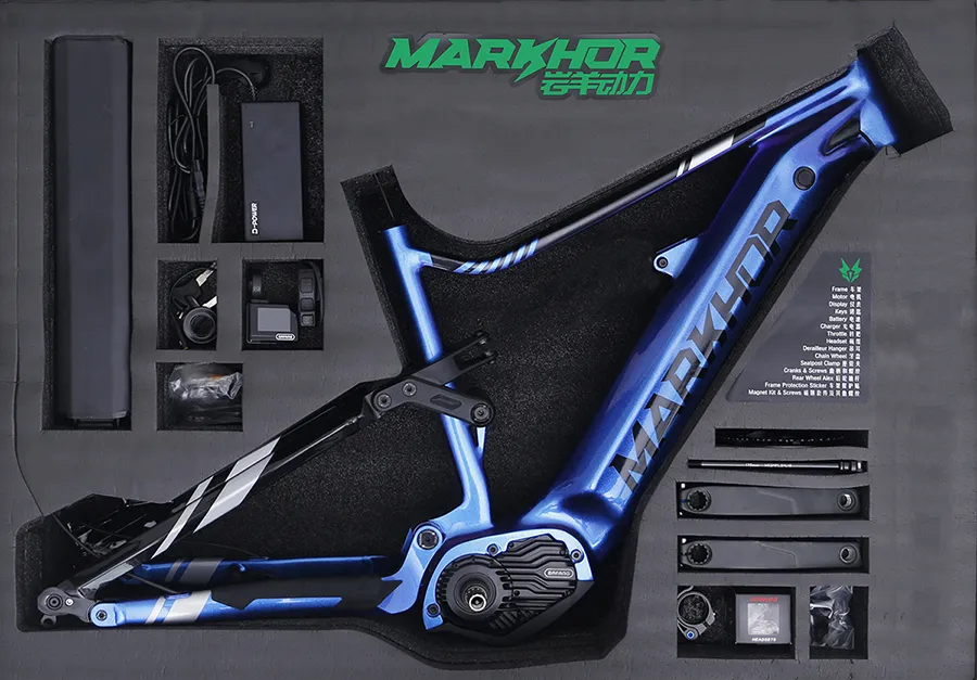 Markhor Aluminum Alloy EMTB Frame Bafang M620 Mid Motor Electric All Mountain Bike Frame