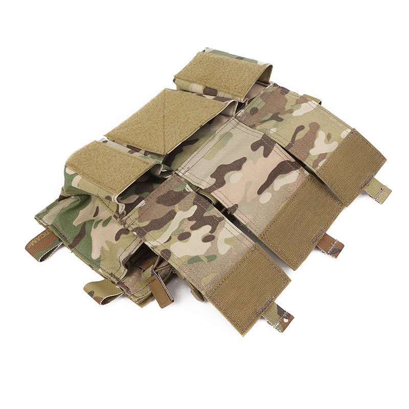 Emersongear 500D Cordura Nylon Multicam Tactical Quadruple 5.56 Chest Hanging Loadable Tactical Vest Panels Pouch With MF Style