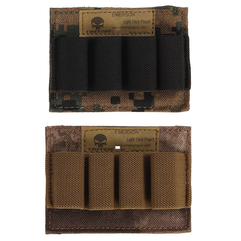 Emersongear Hook And Loop Style Tactical Combat Carrying Pouch Outdoor Pouch For Electronic Glow Stick