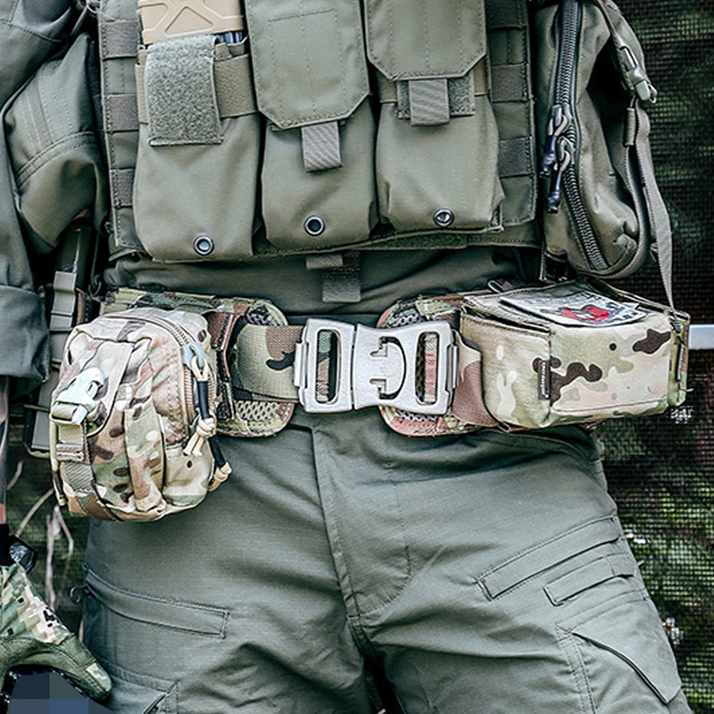 Emersongear 500D Cordura Nylon Multicam Tactical Duty Waist Belt Molle Camo Gun Utility Battle Belt Padded Tactical Combat Belt