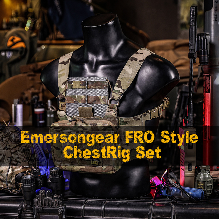 Emersongear 500D Cordura Nylon Multicam Adjustable Hunting Vest Tactical Combat Chest Vest Chest Rig for Men