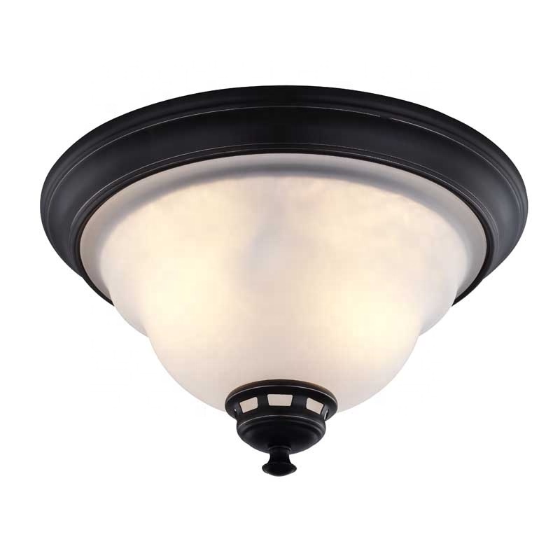 Traditional Led Ceiling Light frosted glass Oil Rubbed Bronze Ceiling Flush Mount modern chandelier