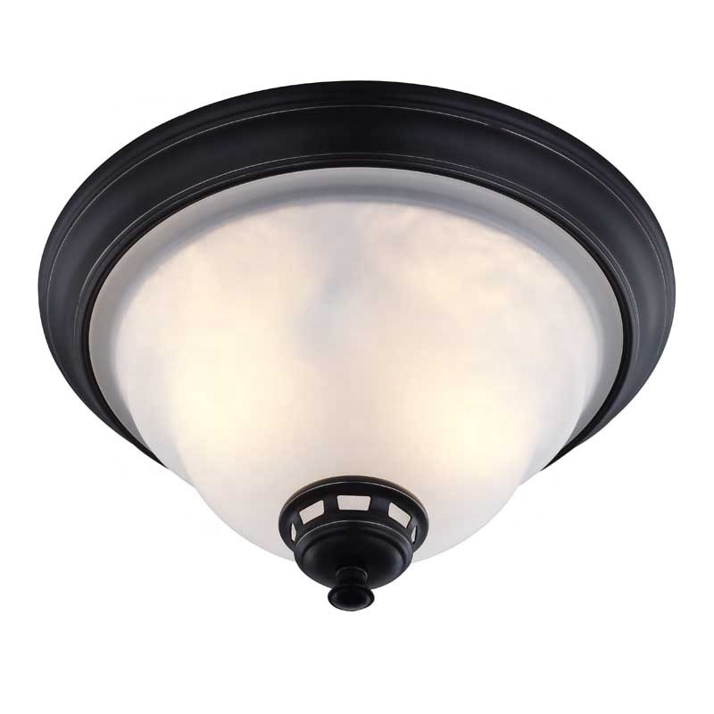 Traditional Led Ceiling Light frosted glass Oil Rubbed Bronze Ceiling Flush Mount modern chandelier