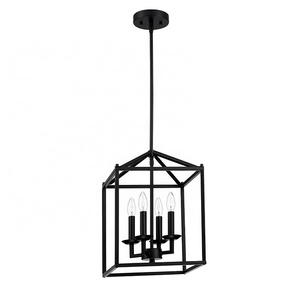 Wholesale Farmhouse Industrial Pendant Light Rustic Lantern Chandelier Black Kitchen Lighting Fixture