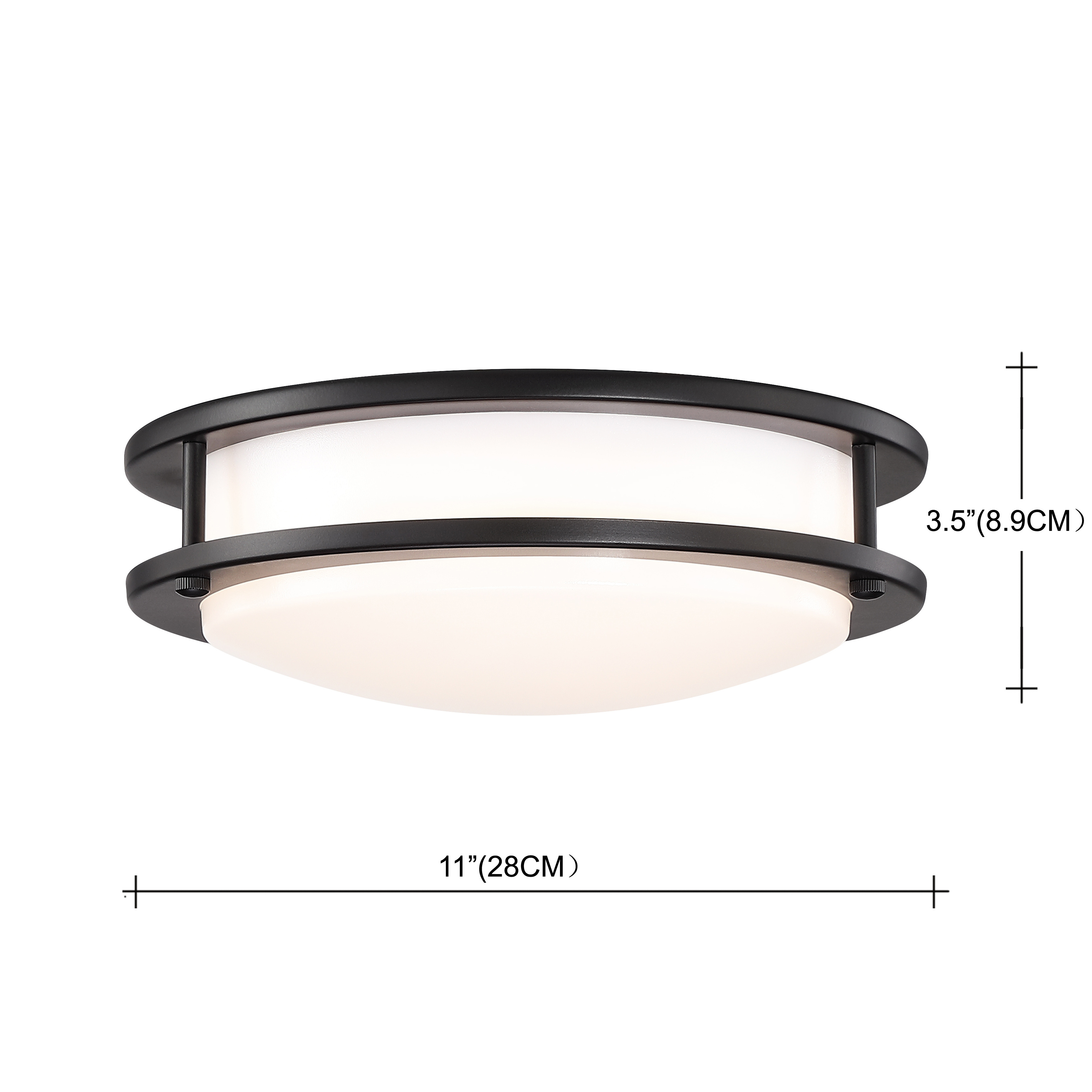 5CCT LED Ceiling light for home lighting fixtures flush mount plastic shade and bronze ceiling lights