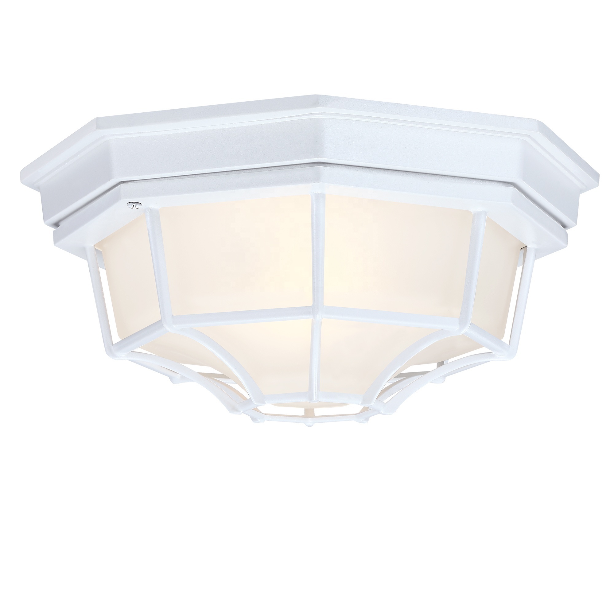 Die Cast Outdoor Flush Mount Ceiling Light Outdoor Incandescent white Medium Base LED Ceiling light