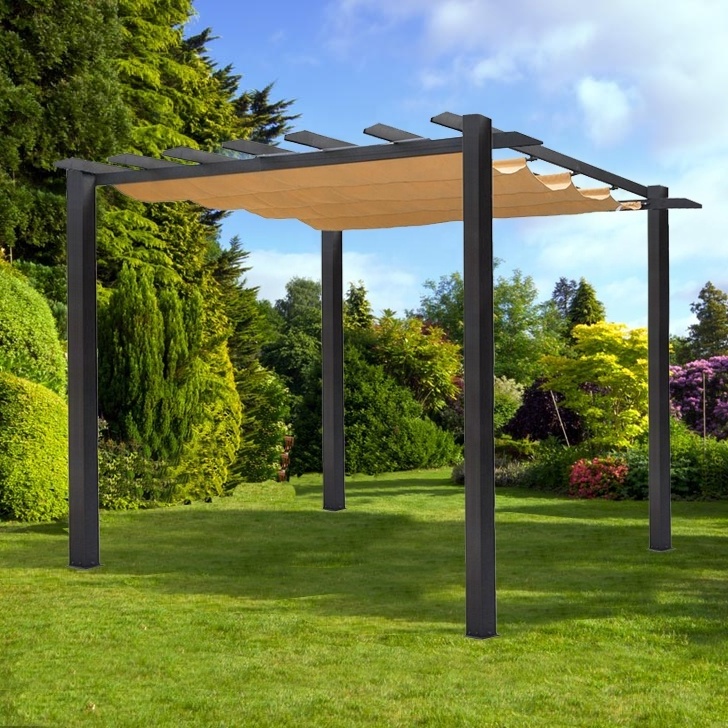 Modern Design Opening Roof Waterproof Garden Aluminium Outdoor Pergola