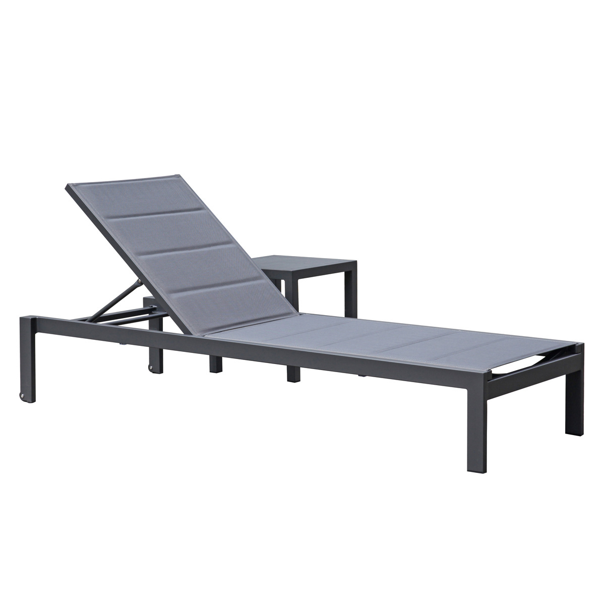 N4090 New Design chaise lougne Outdoor Aluminum Lounge Chair  Sun Lounge for  hotel Swimming pool