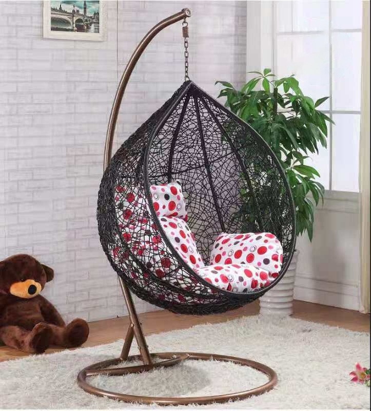 BHG-213 wholesale home and garden swing chair rattan double swing outdoor furniture hanging chair