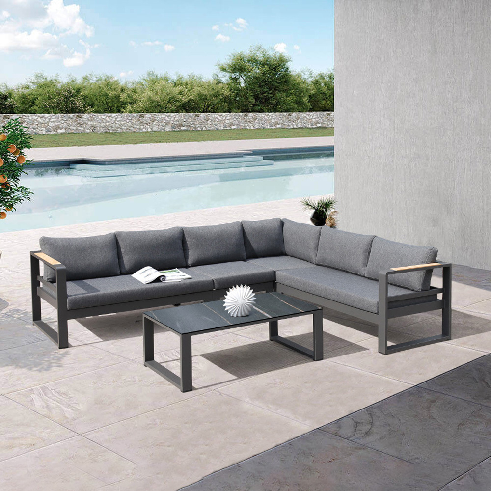 KT Modern commercial  Patio outdoor sectional  garden  sofa sets  lounge set  garden sets  for hotel