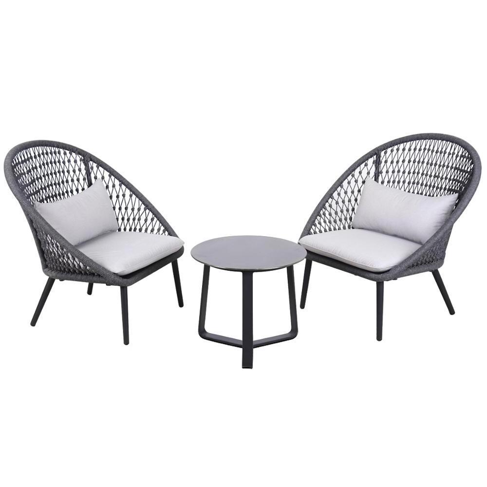 Rope Patio Lounge Set Outdoor furniture sets Garden furniture for balcony terrace