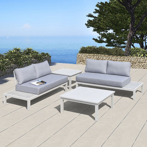 SF3084 High End  luxury sectional sofa Modern Aluminum Modular Garden Sofa Garden Sets patio furniture