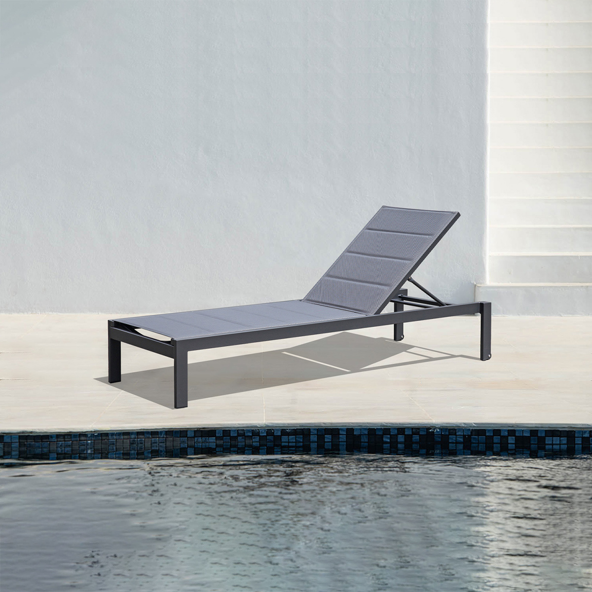 JN Outdoor Chaise Lounge Mesh pool furniture wholesale lounge chair outdoor sun lounger