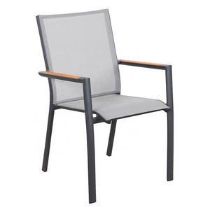 Commercial aluminum  outdoor Dining patio chair for garden hotel restaurant