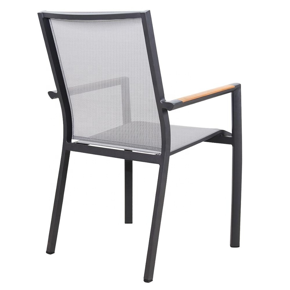 Commercial aluminum  outdoor Dining patio chair for garden hotel restaurant