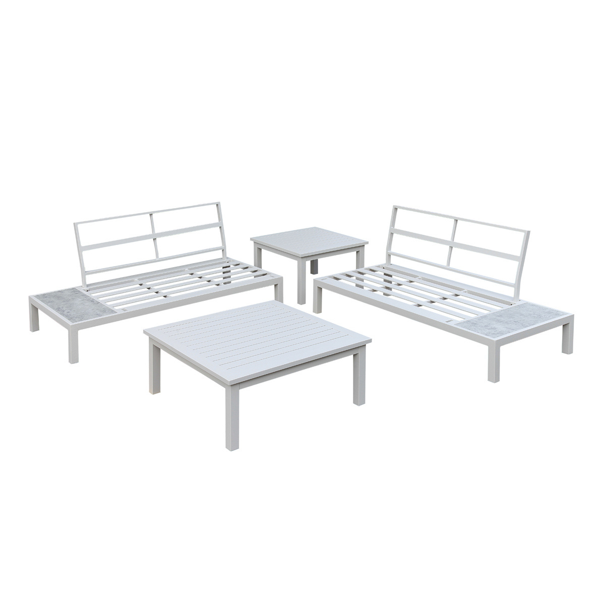 SF3084 High End  luxury sectional sofa Modern Aluminum Modular Garden Sofa Garden Sets patio furniture