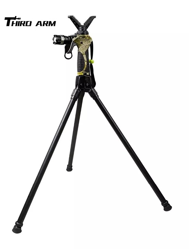 THIR ARM New Two-section Telescopic Hunting Tripod/shooting rest with New Quick Detach Yoke System with Integrated Lock.