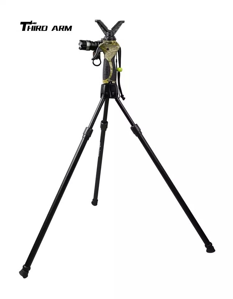 THIR ARM New Two-section Telescopic Hunting Tripod/shooting rest with New Quick Detach Yoke System with Integrated Lock.