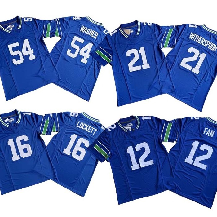 14 Metcalf #16 LOCKETT Wholesale Seahawk Stitched American Football Jersey Men 12 Fan Uniform Shirt