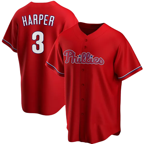 3 Harper Mens Baseball Phillie Short Sleeves Uniform 8 Castellanos Jerseys Custom Sports Shirts