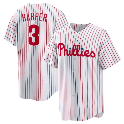 3 Harper Mens Baseball Phillie Short Sleeves Uniform 8 Castellanos Jerseys Custom Sports Shirts