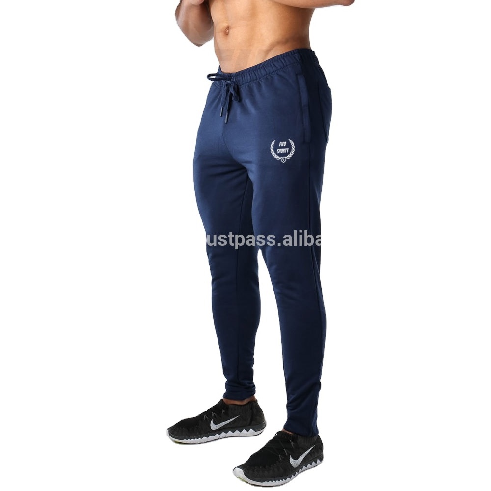 95 % cotton 5% spandex men sports track pants men slim fit sweatpants