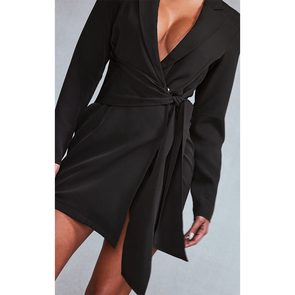 Black Party Lead Wrap Comfortable business style Details Suit Customizable Recyclable Dress