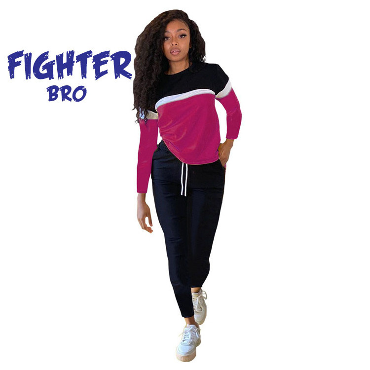 tracksuit for ladies latest design plain jogging sets two piece sweat suits women