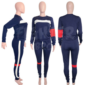 tracksuit for ladies latest design plain jogging sets two piece sweat suits women