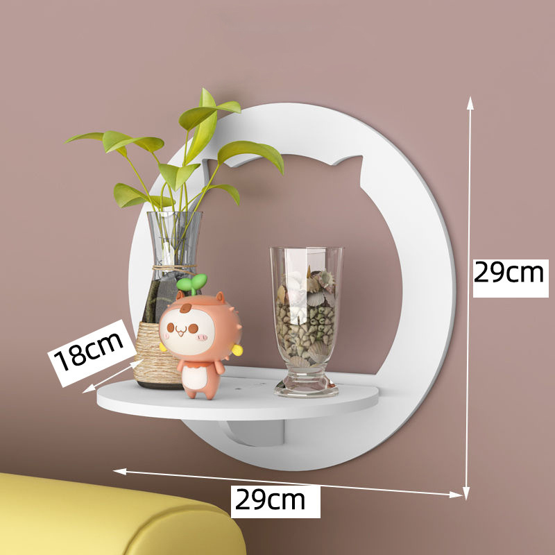 Wall Plastic Decorative Flower Pot Ornament Storage Holders For Bedroom Living Room