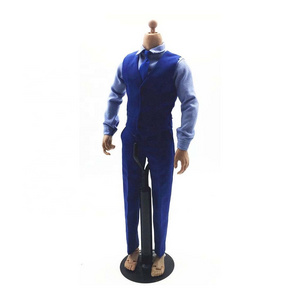 Custom Articulated 6'' ABS Male body Figure , OEM Plastic Doll Action Figures toy , European-Style Suit PVC Action Figure Body