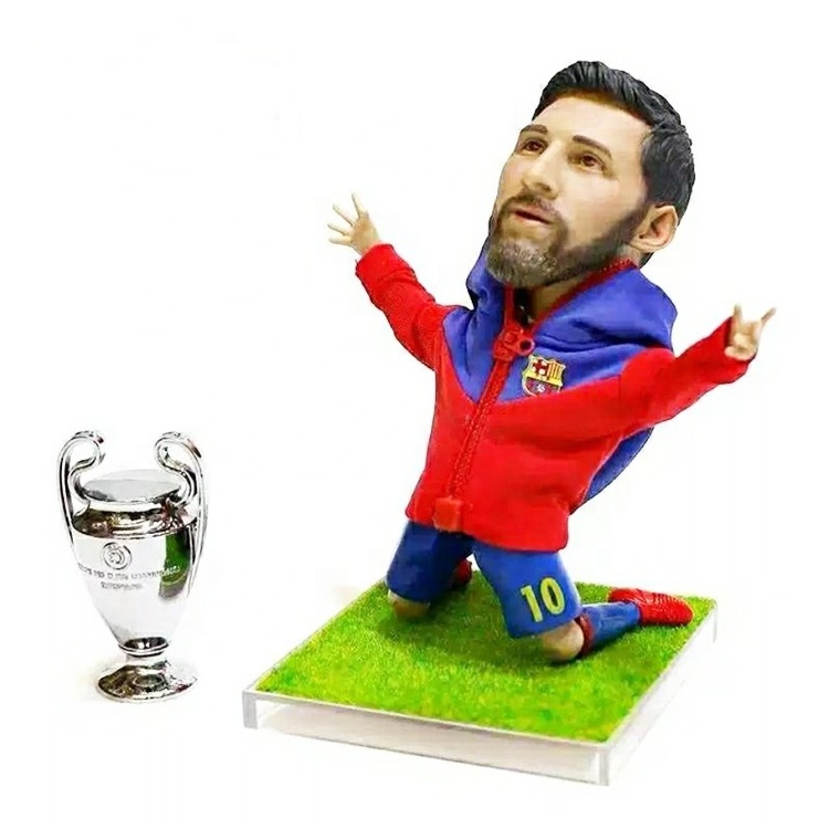 Custom Realistic Plastic Action Figure Toy , 3D Cartoon Action Figures Maker , Make lifelike Football Action Figures