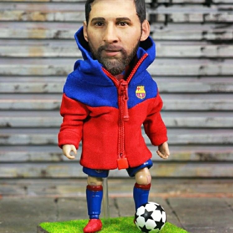 Custom Realistic Plastic Action Figure Toy , 3D Cartoon Action Figures Maker , Make lifelike Football Action Figures