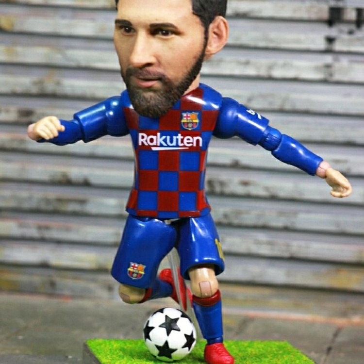 Custom Realistic Plastic Action Figure Toy , 3D Cartoon Action Figures Maker , Make lifelike Football Action Figures